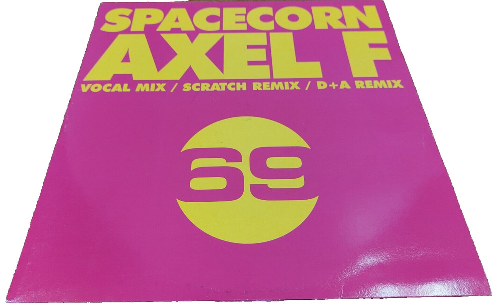 Spacecorn Axel F 69 Vinyl Record SN069 Vocal Mix Scratch D+A Remix Trance